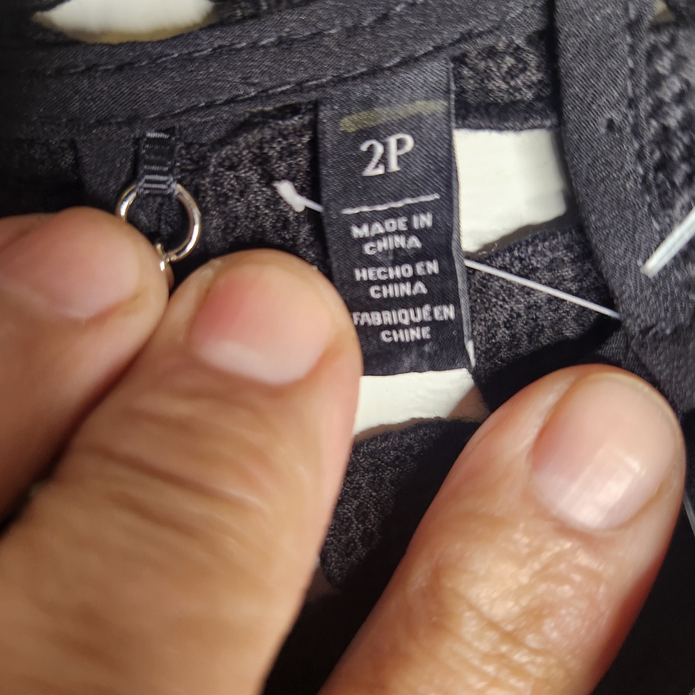 Openwork Circle-Pattern Cardigan Jacket In Charco… - image 4